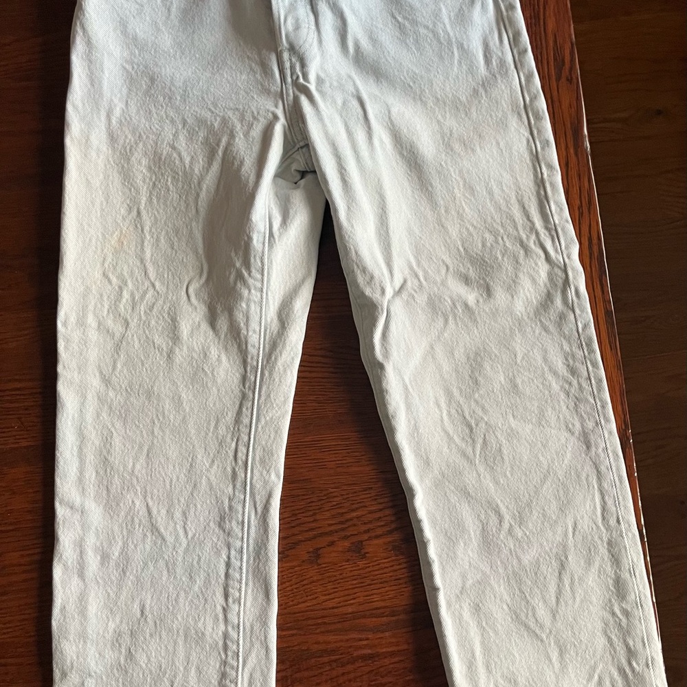 Levi’s light denim 501 jeans. Size 27 x 26